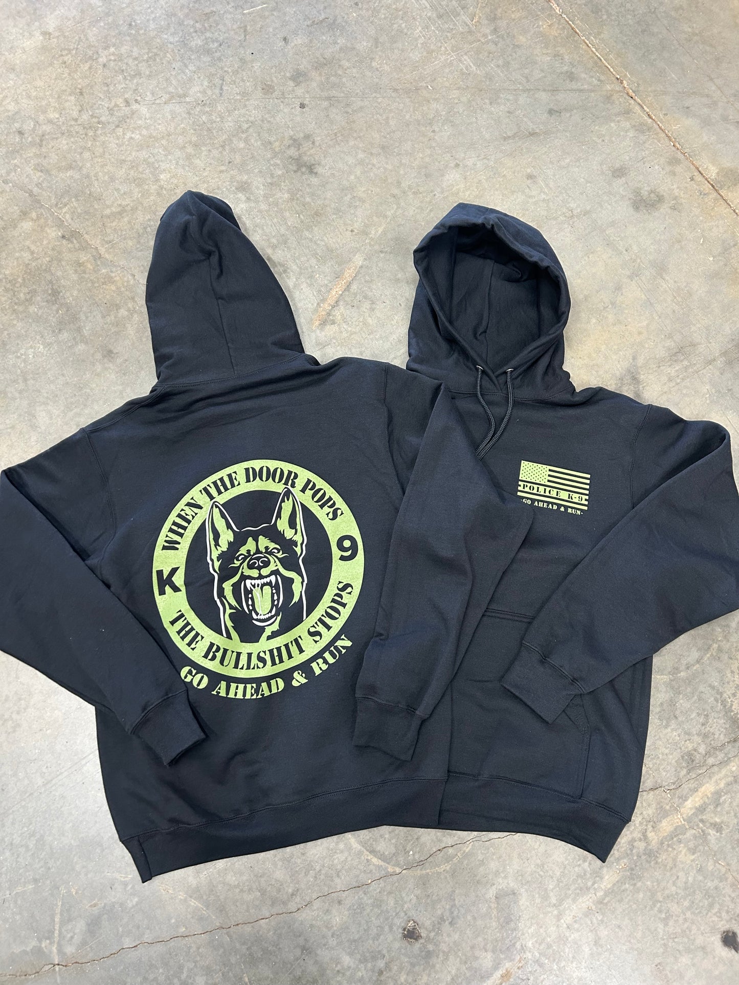 Police K-9 Go Ahead & Run Hoodie