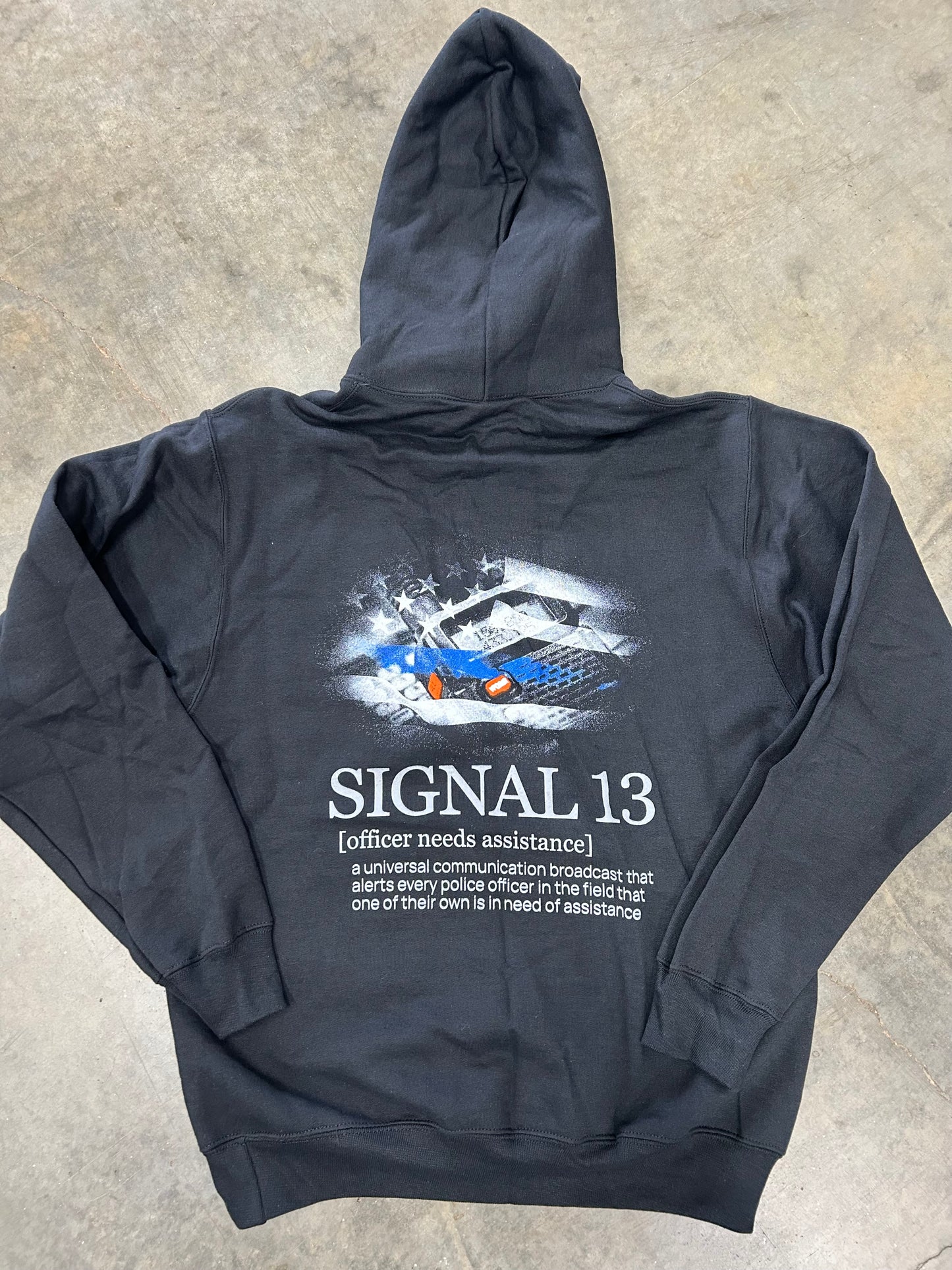 Police Signal 13 Radio Hoodie