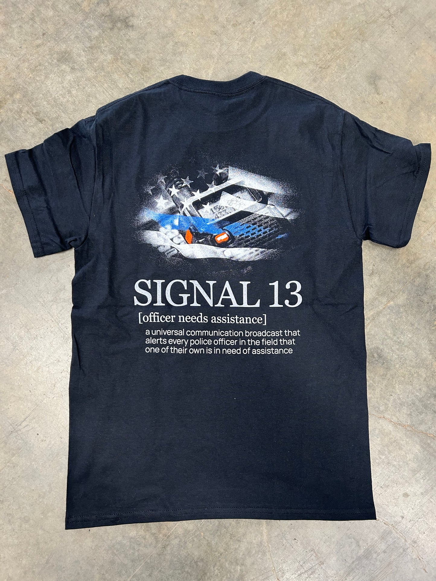 Police Signal 13 Radio Short Sleeve Tee
