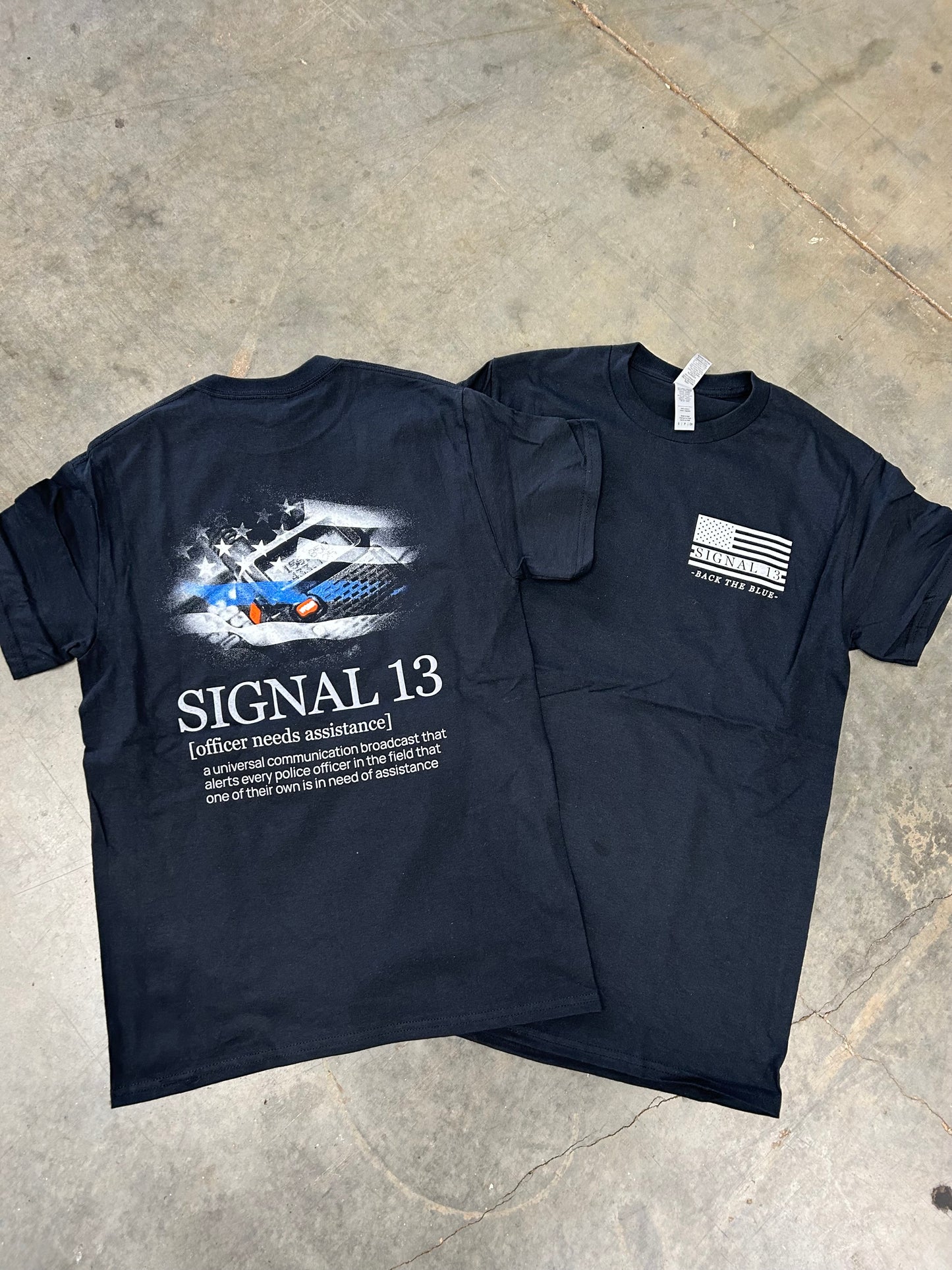 Police Signal 13 Radio Short Sleeve Tee