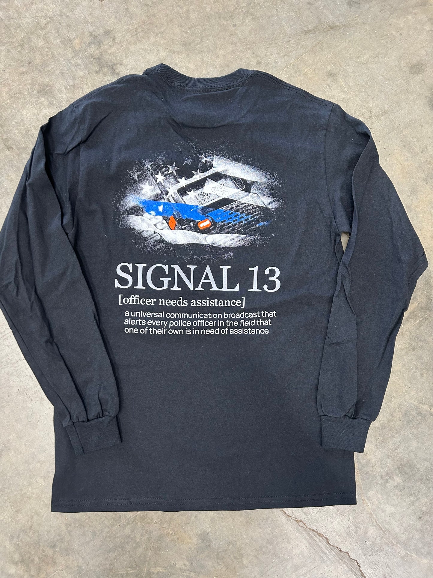 Police Signal 13 Radio Long Sleeve Tee