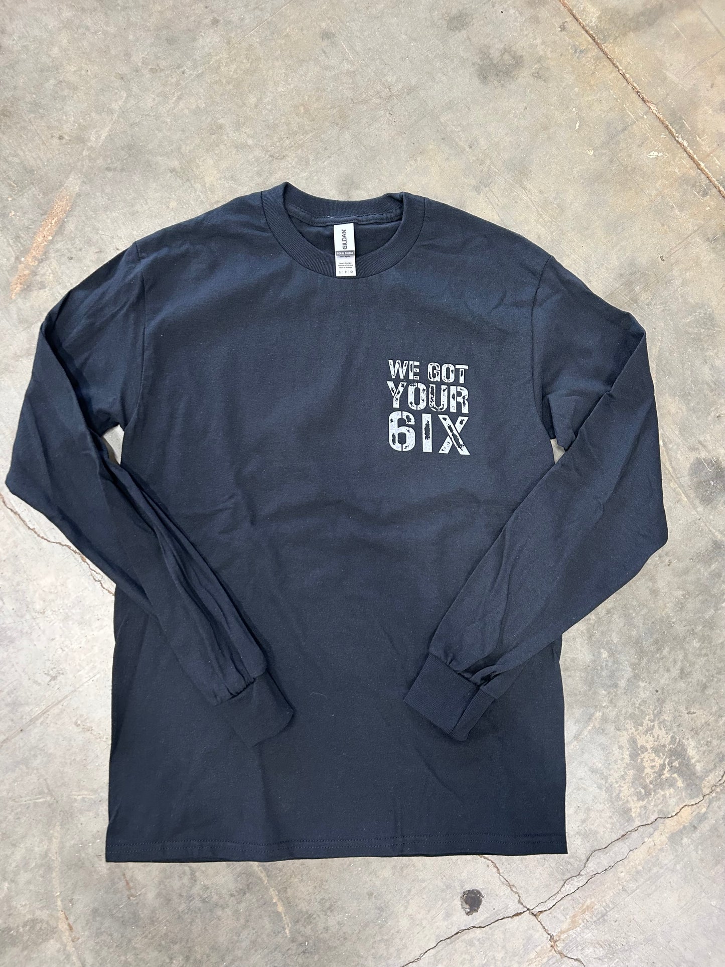 We Got Your 6IX MD Blue Crab Long Sleeve Tee