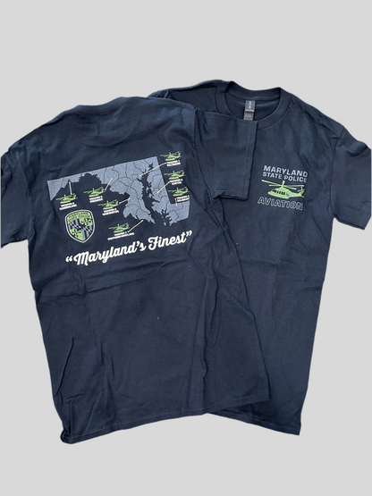 MSP Aviation Map Short Sleeve Tee